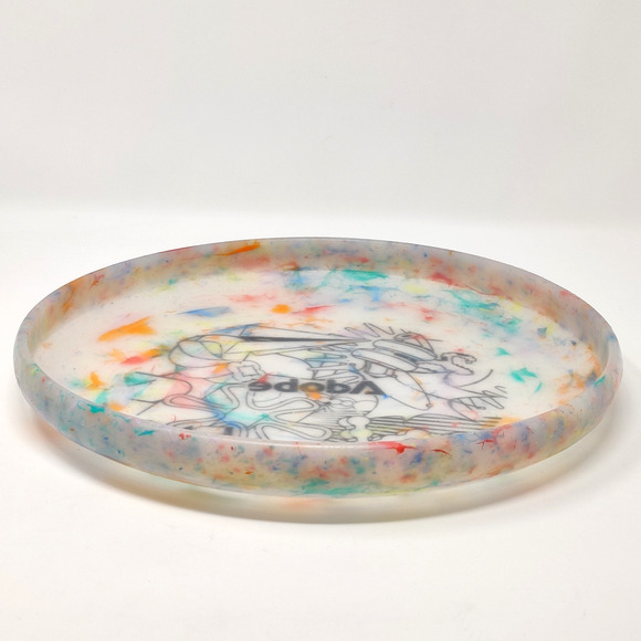 Wham-O Reflyer Frisbee 10.75" 170g w Adobe Logo Art Multicolor Tie Dye Recycled - Picture 11 of 16